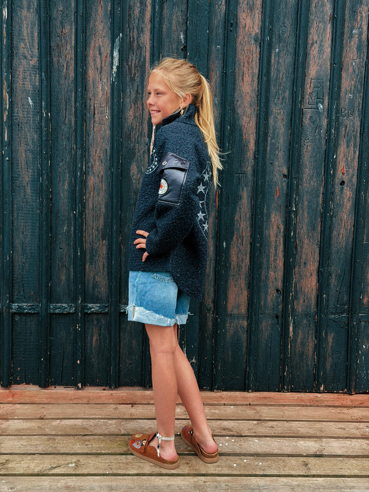 CAYA NINI HALF ZIP Kids Navy