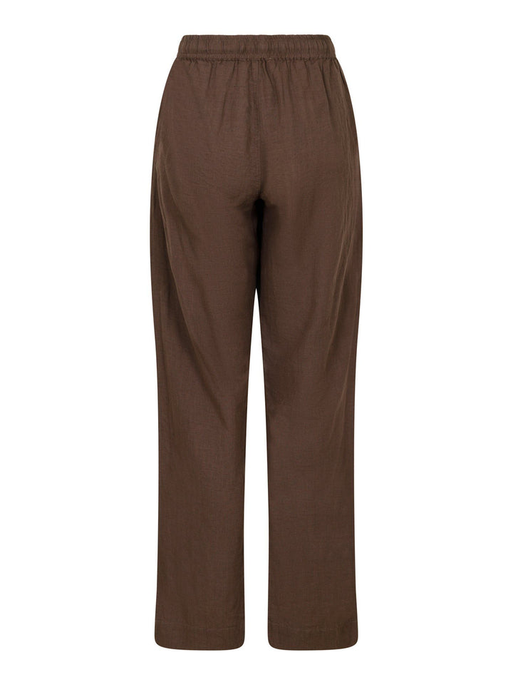 Neo Noir Sonar Linen Pants Brown