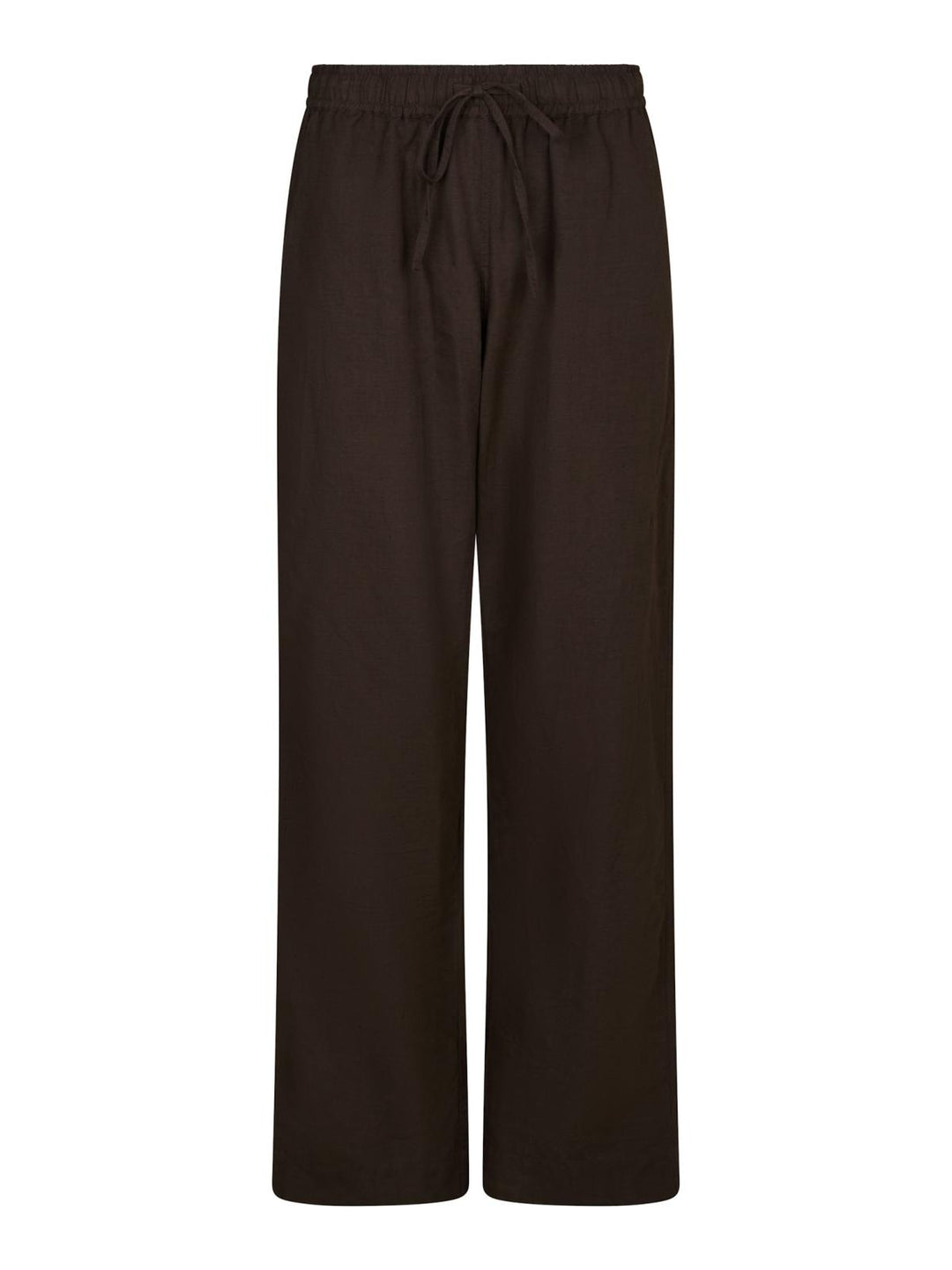 Neo Noir Sonar Linen Pants Dark Brown