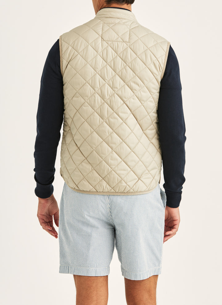 Morris Teddy Quilted Vest Khaki