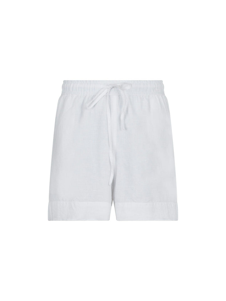 Neo Noir Shea Linen Shorts White