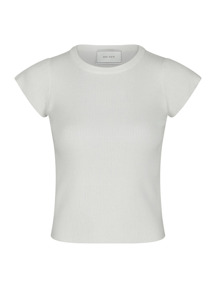 Neo Noir Tirra Knit Tee Off White