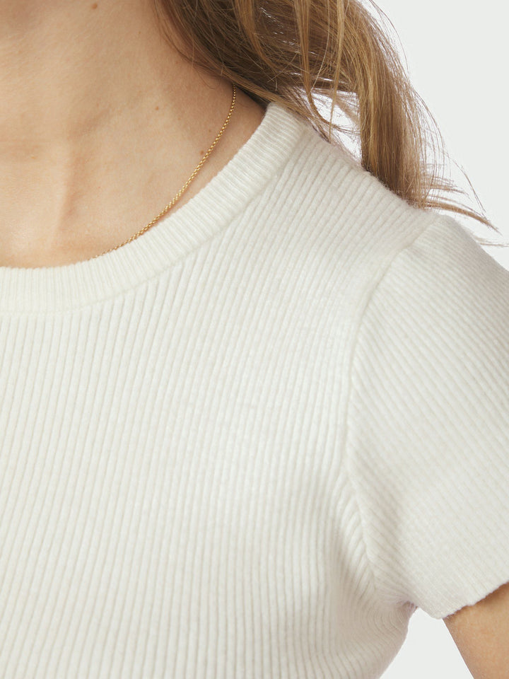 Neo Noir Tirra Knit Tee Off White