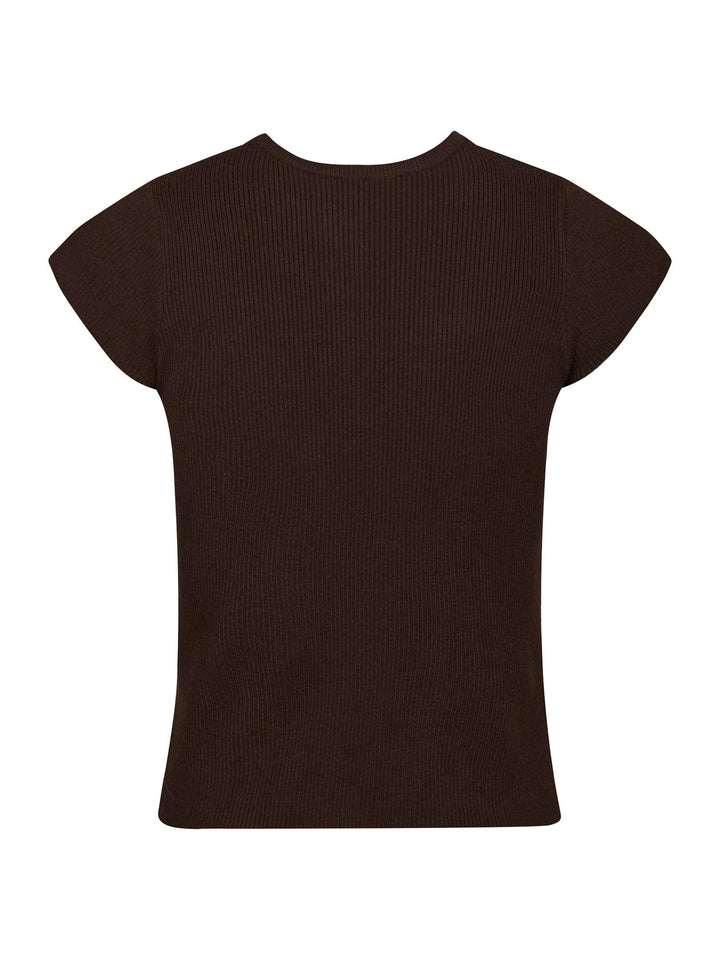 Neo Noir Tirra Knit Tee Brown
