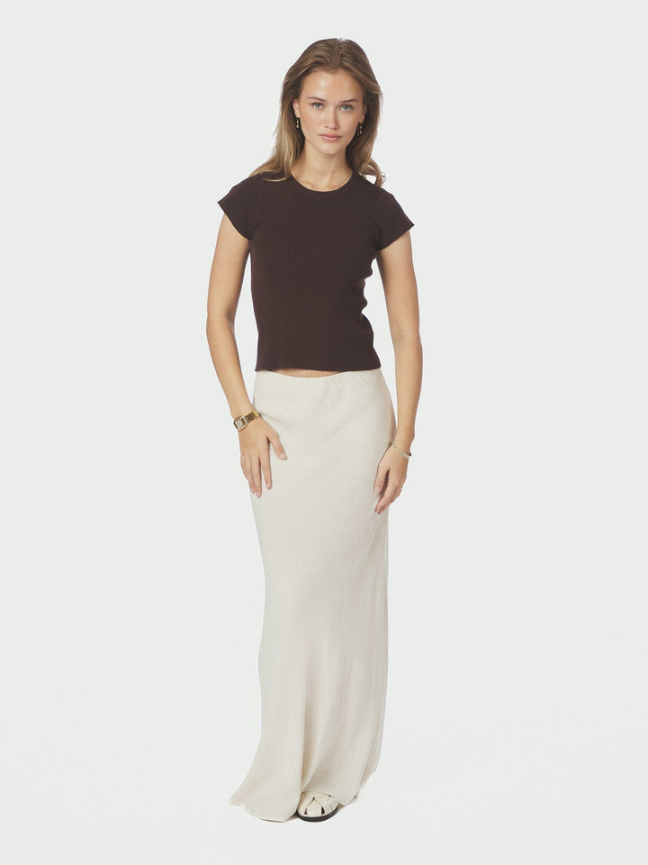 Neo Noir Tirra Knit Tee Brown
