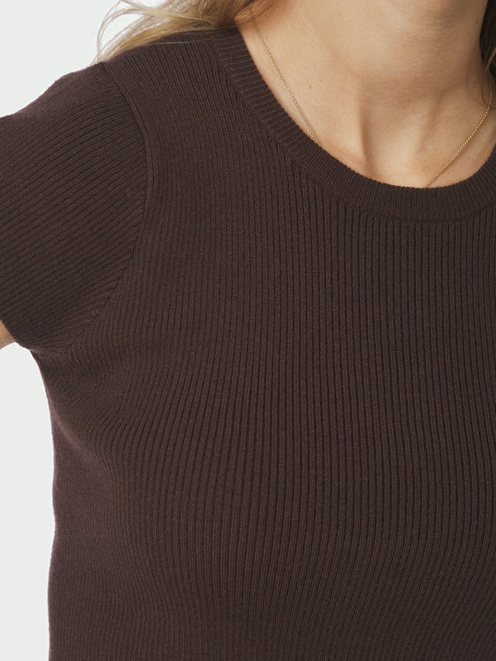 Neo Noir Tirra Knit Tee Brown