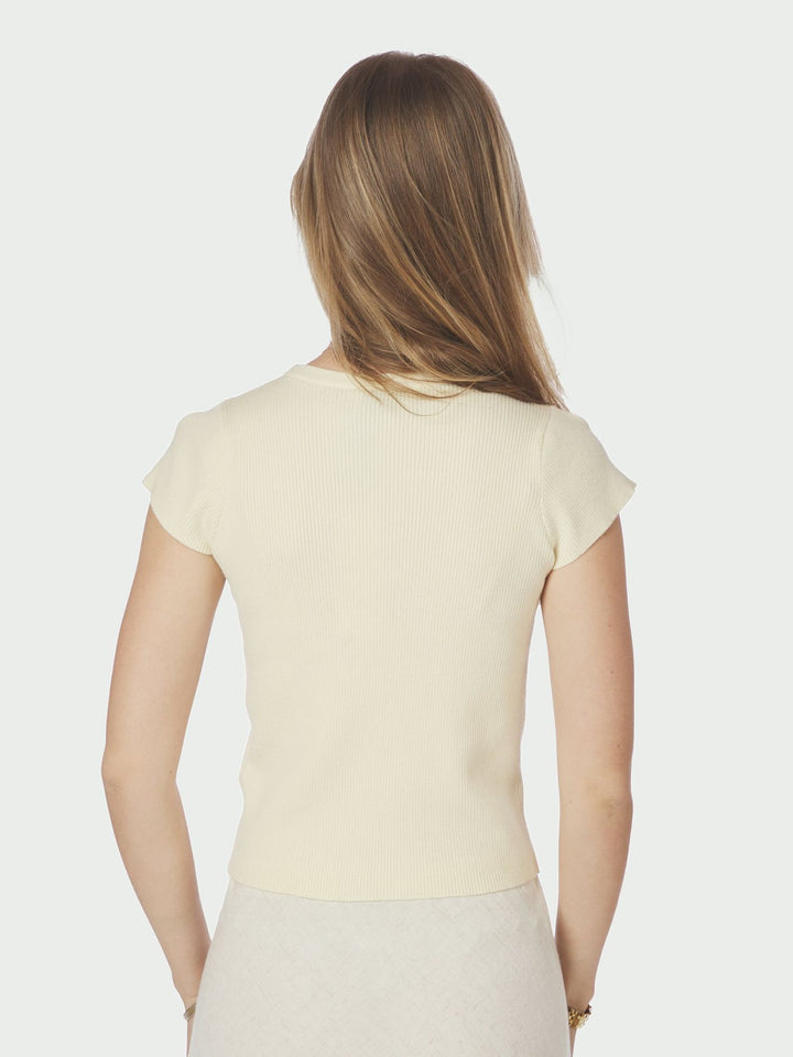 Neo Noir Tirra Knit Tee Butter Yellow