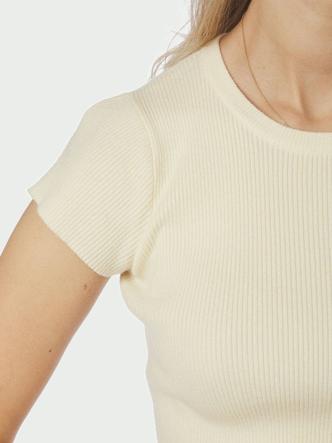 Neo Noir Tirra Knit Tee Butter Yellow