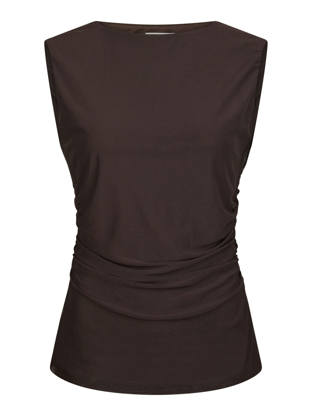 Neo Noir Liblana Mesh Top Dark Bown