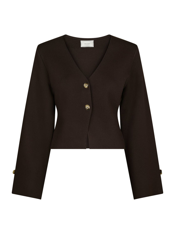 Neo Noir Fulvia Knit Blouse Brown