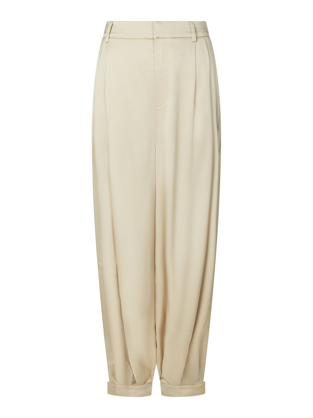 Neo Noir FAYLA DRAPY SATIN BALLOON PANTS Dark Sand