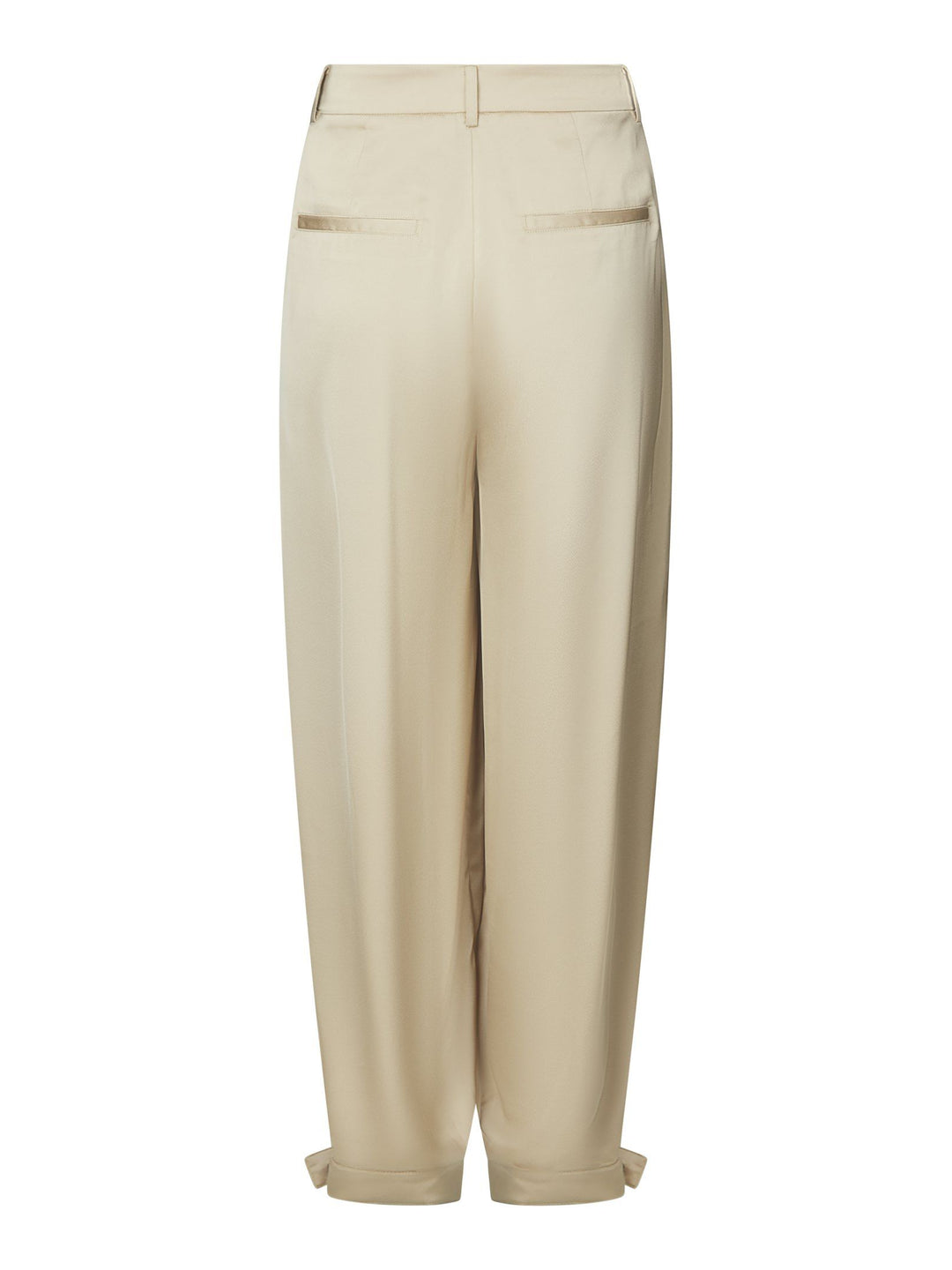 Neo Noir FAYLA DRAPY SATIN BALLOON PANTS Dark Sand