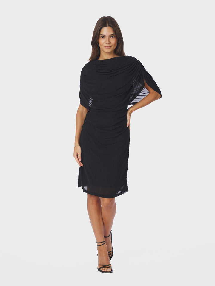 Neo Noir Mottuna Drapy Mesh Dress