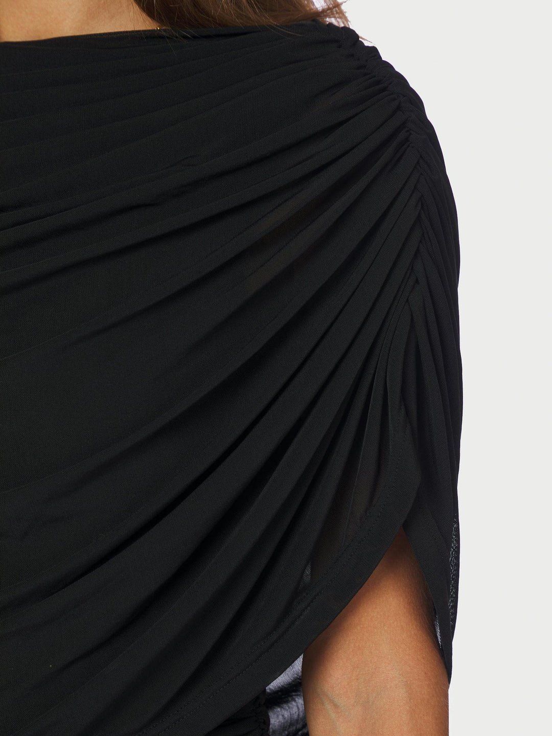 Neo Noir Mottuna Drapy Mesh Dress