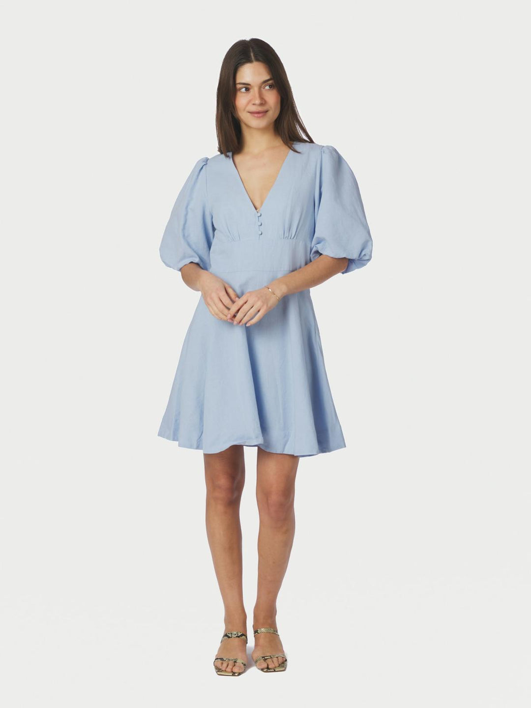 Neo Noir Halli Linen Dress