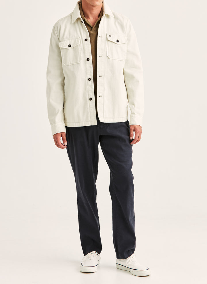 Morris Alain Twill Shirt Jacket Off White