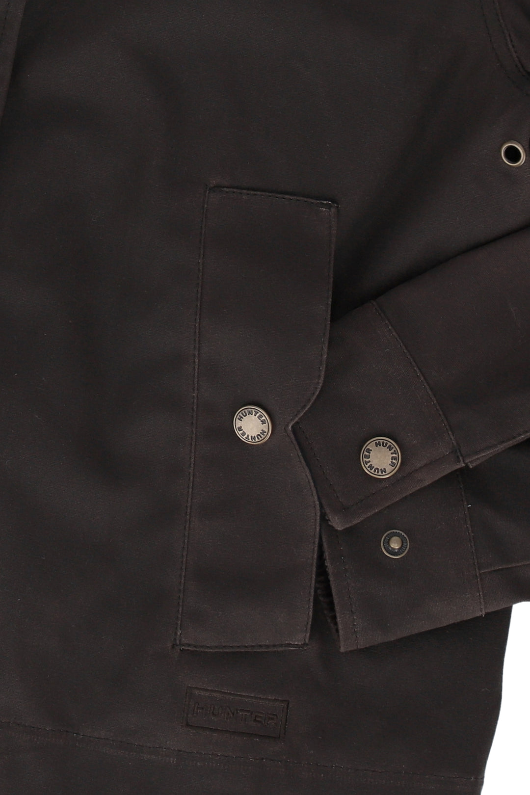 LEITH WAXED JACKET CHOCOLATE BROWN