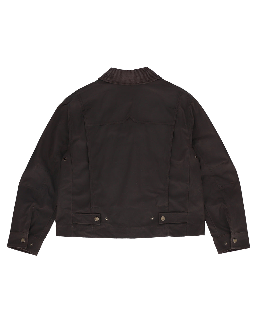 LEITH WAXED JACKET CHOCOLATE BROWN