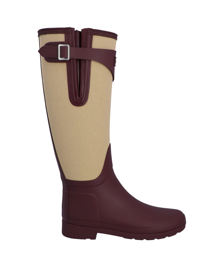 WOMENS REFINED TALL CANVAS BOOT PORT ROYALE