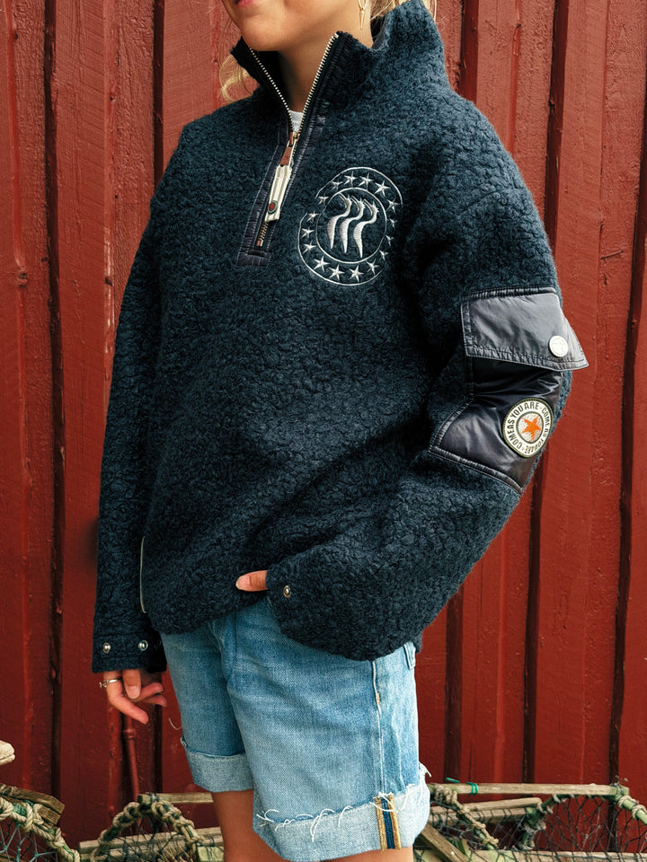 CAYA NINI HALF ZIP Kids Navy
