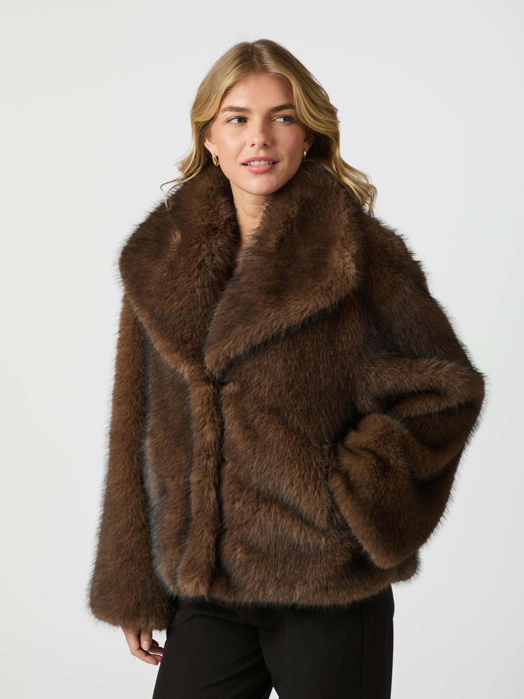 Neo Noir Stephanie Faux Fur Jacket