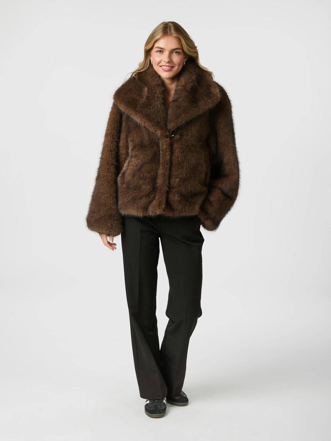 Neo Noir Stephanie Faux Fur Jacket