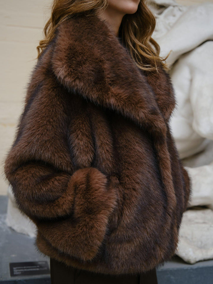 Neo Noir Stephanie Faux Fur Jacket