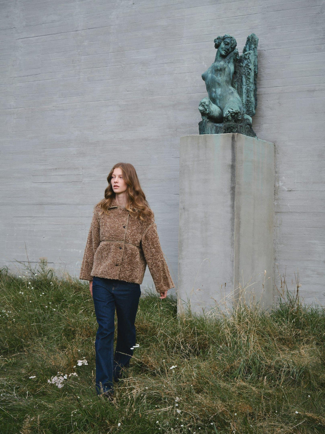 Neo Noir Castor Faux Fur Jacket