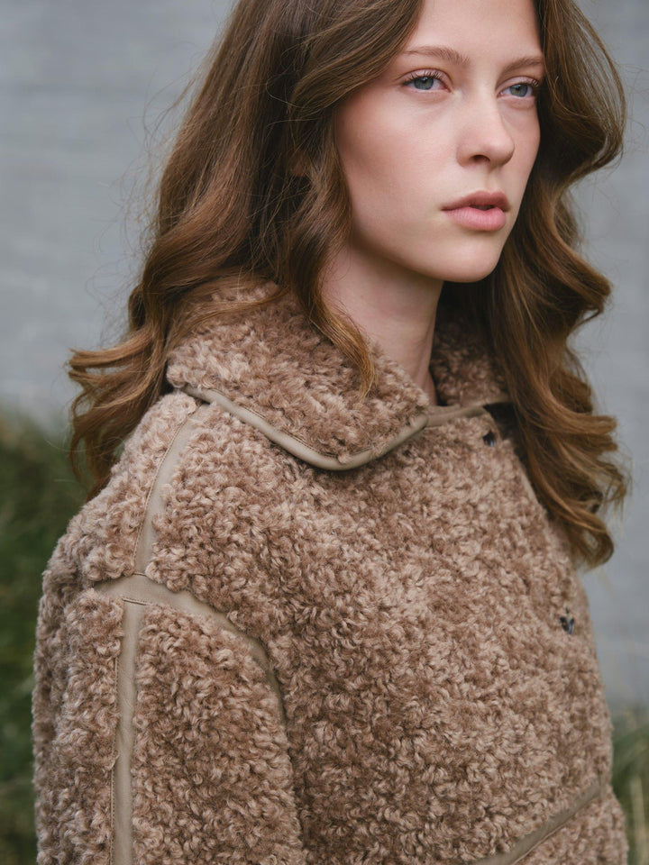 Neo Noir Castor Faux Fur Jacket