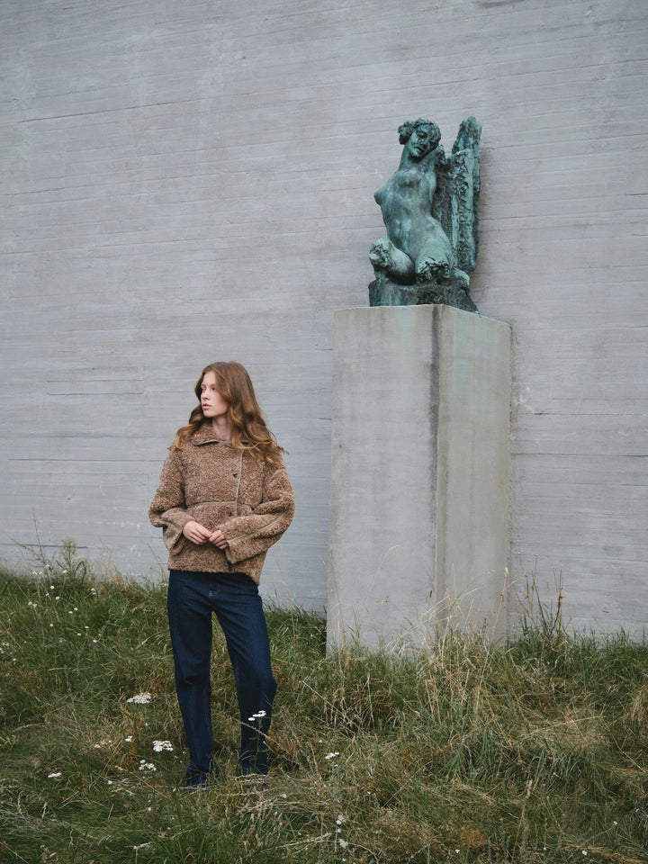 Neo Noir Castor Faux Fur Jacket