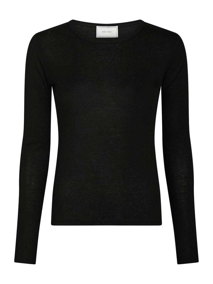 Neo Noir Nella Fine Rib Blouse Black