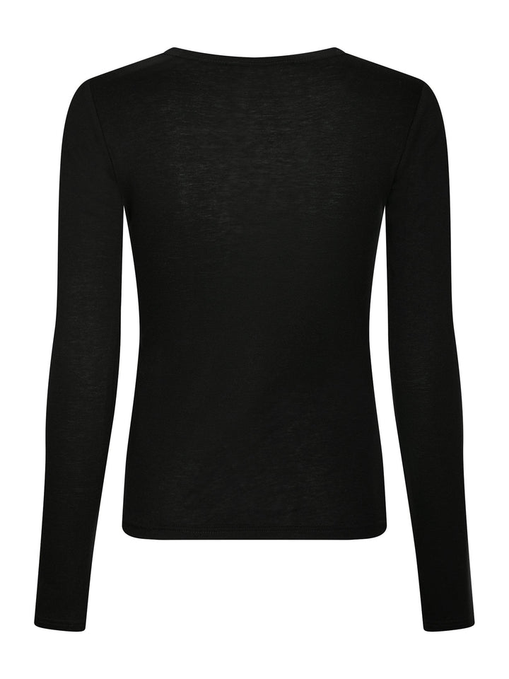 Neo Noir Nella Fine Rib Blouse Black