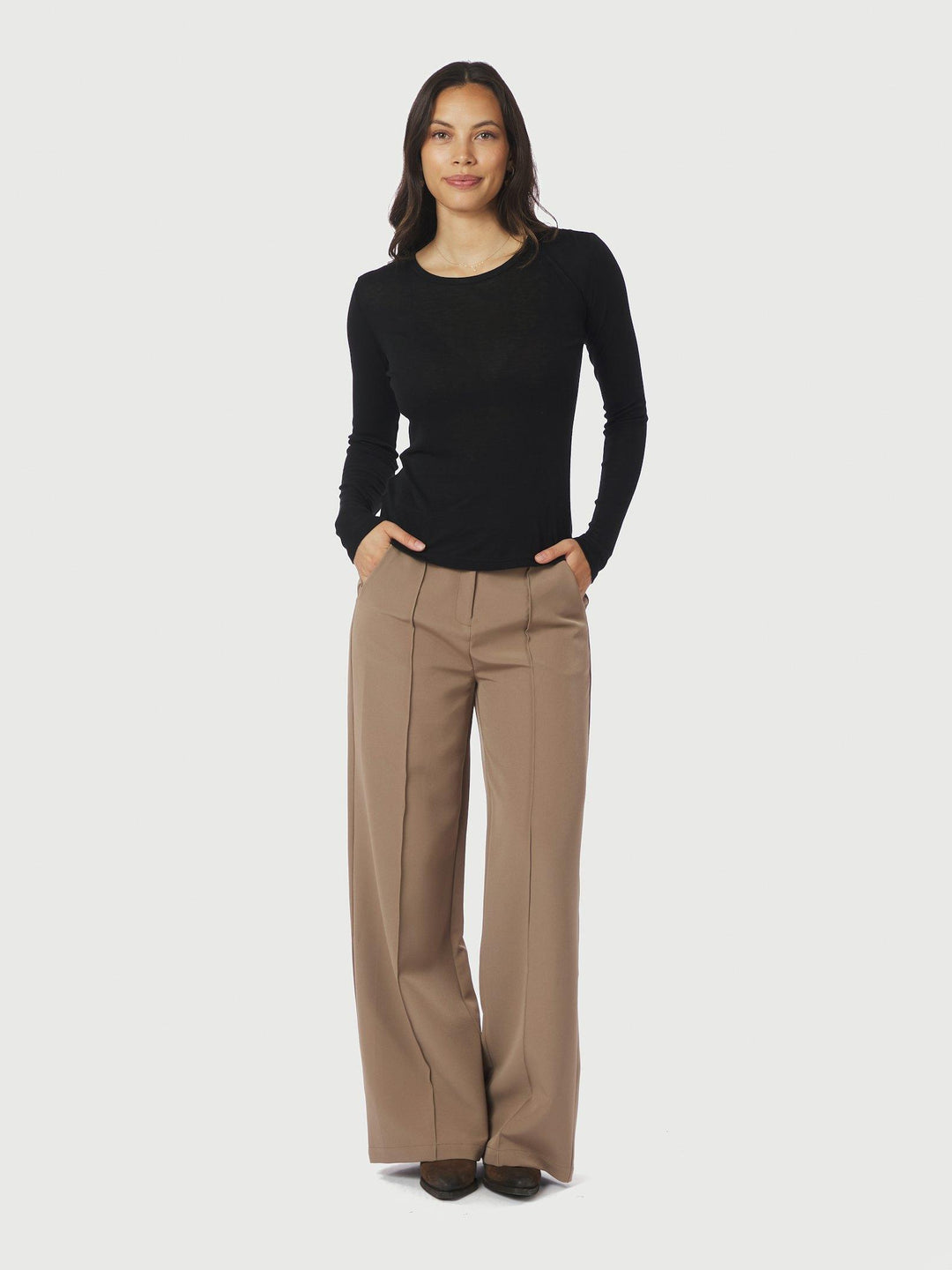 Neo Noir Nella Fine Rib Blouse Black