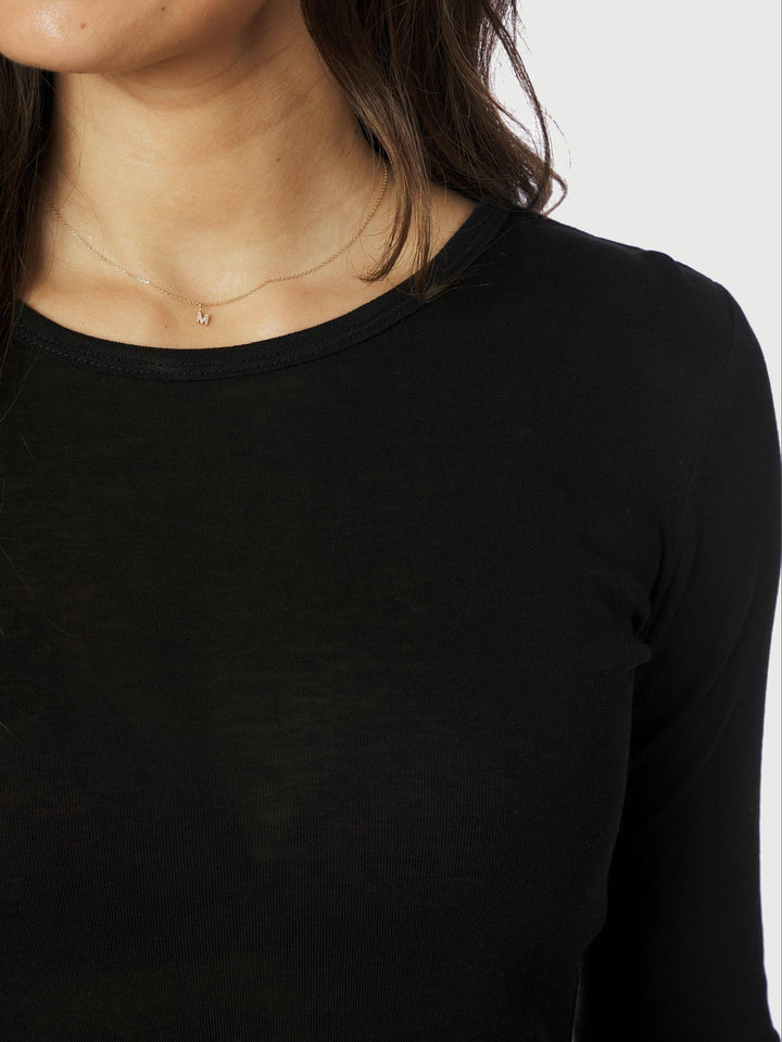 Neo Noir Nella Fine Rib Blouse Black