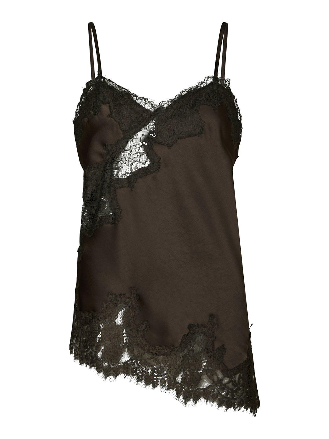 Neo Noir Viole Lace Top Brown