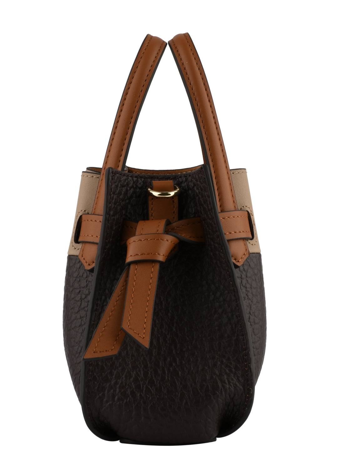 POURCHET PARIS Small Size Cowhide Leather Satchel Bag
