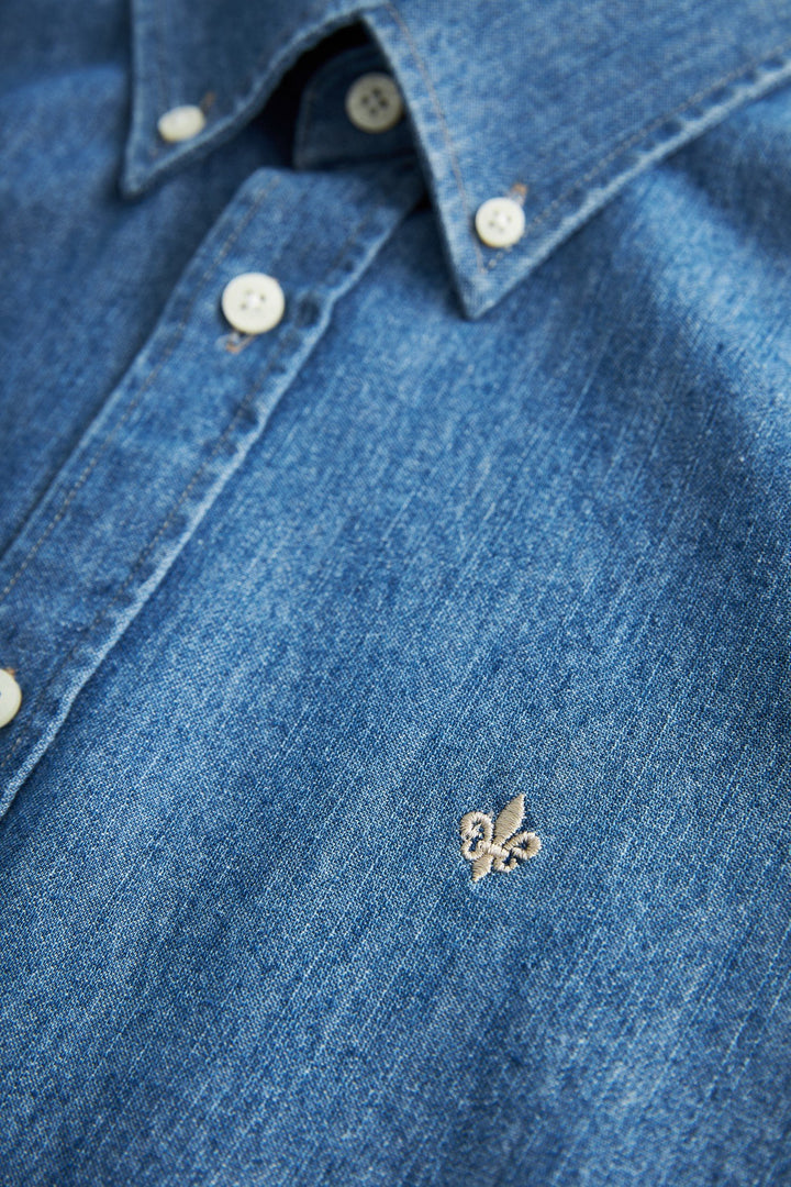Morris Denim Shirt - Classic Fit Old Blue