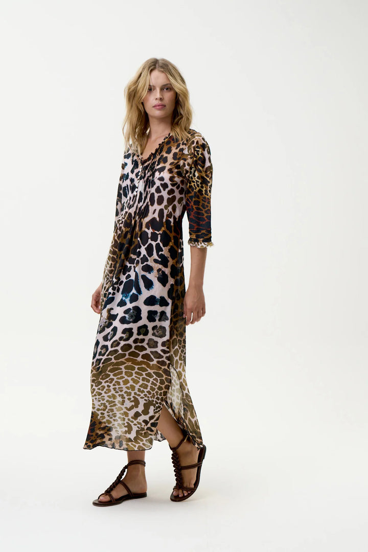 ONE SEASON Lipari Long Poppy Leopard