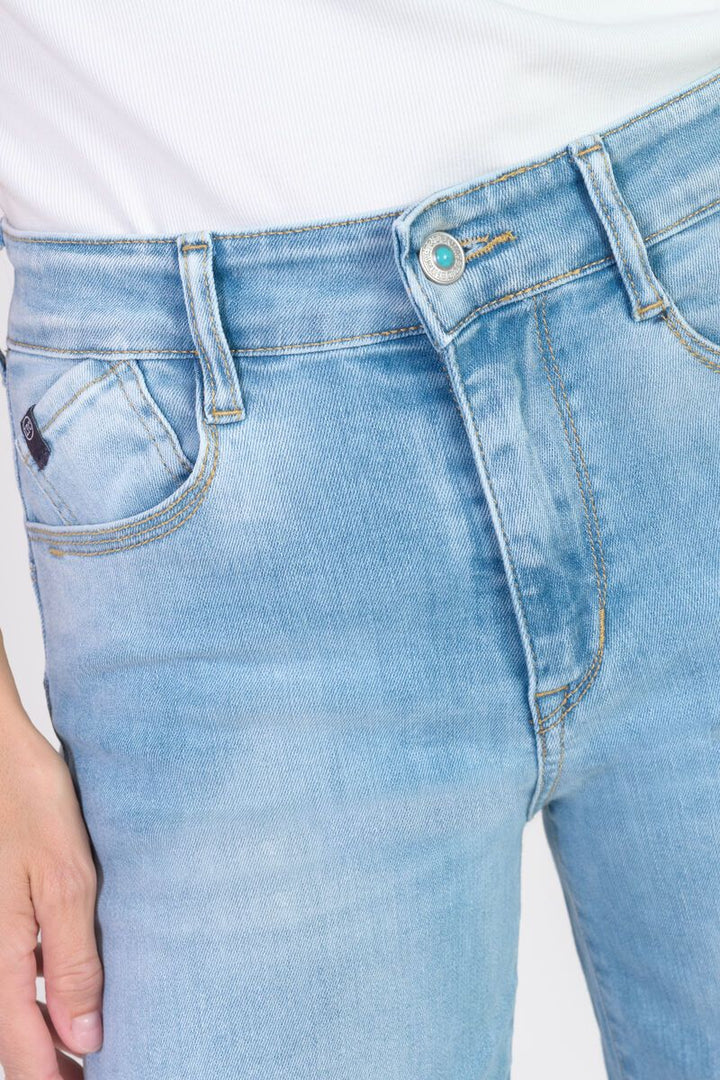 Le Temps des Cerises Jeans pulp wide leg high waist 7/8th blue N°4