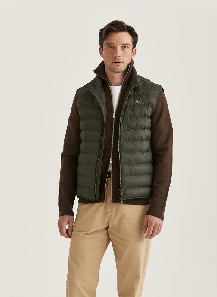 Morris Norfolk Liner Vest Olive