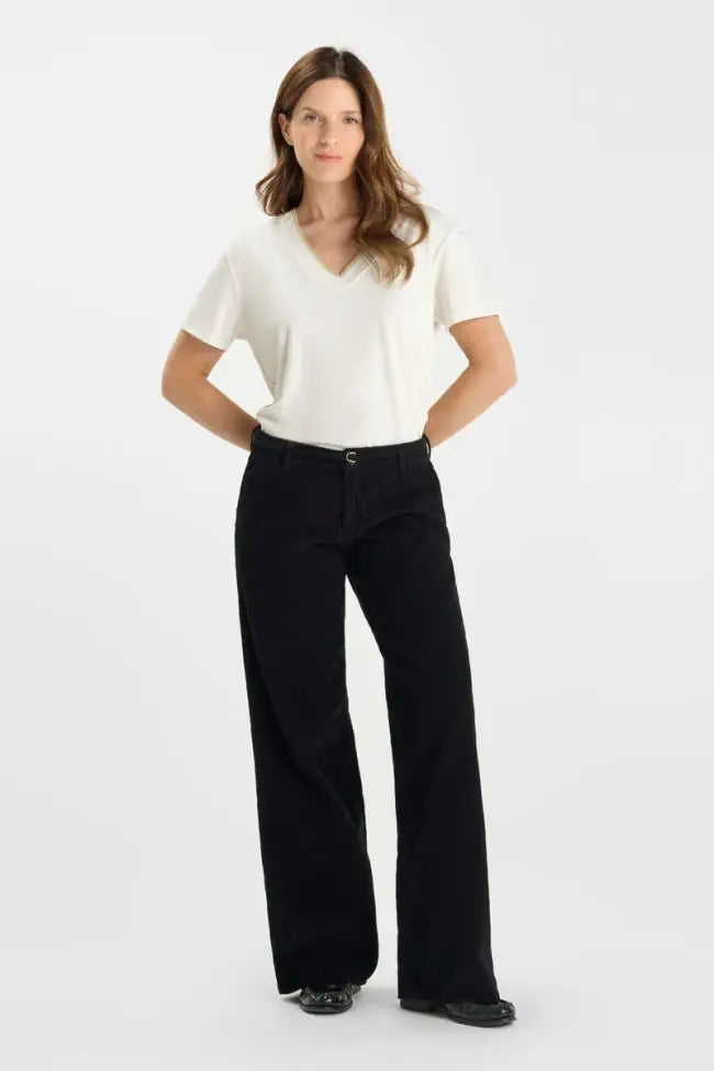 Pantalon Femme Tahis Velvet Black