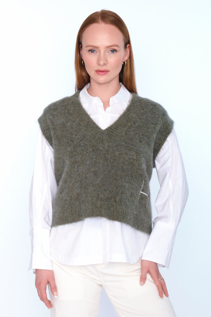 Hést PERNILLE Vest Winter Moss
