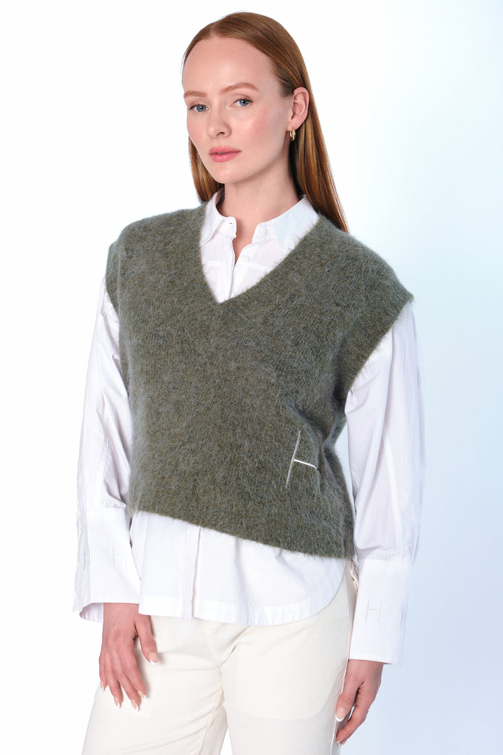 Hést PERNILLE Vest Winter Moss