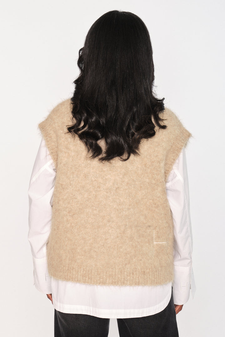 Hést PERNILLE Vest Savanah Tan