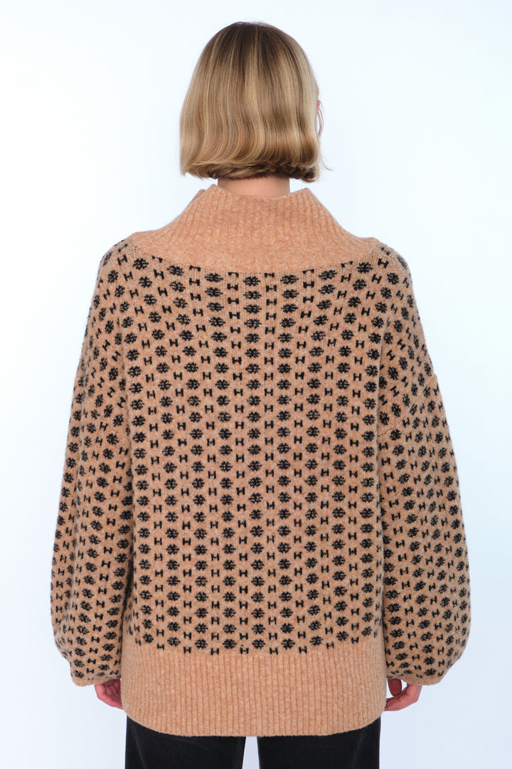 Hést Logo Sweater Beige