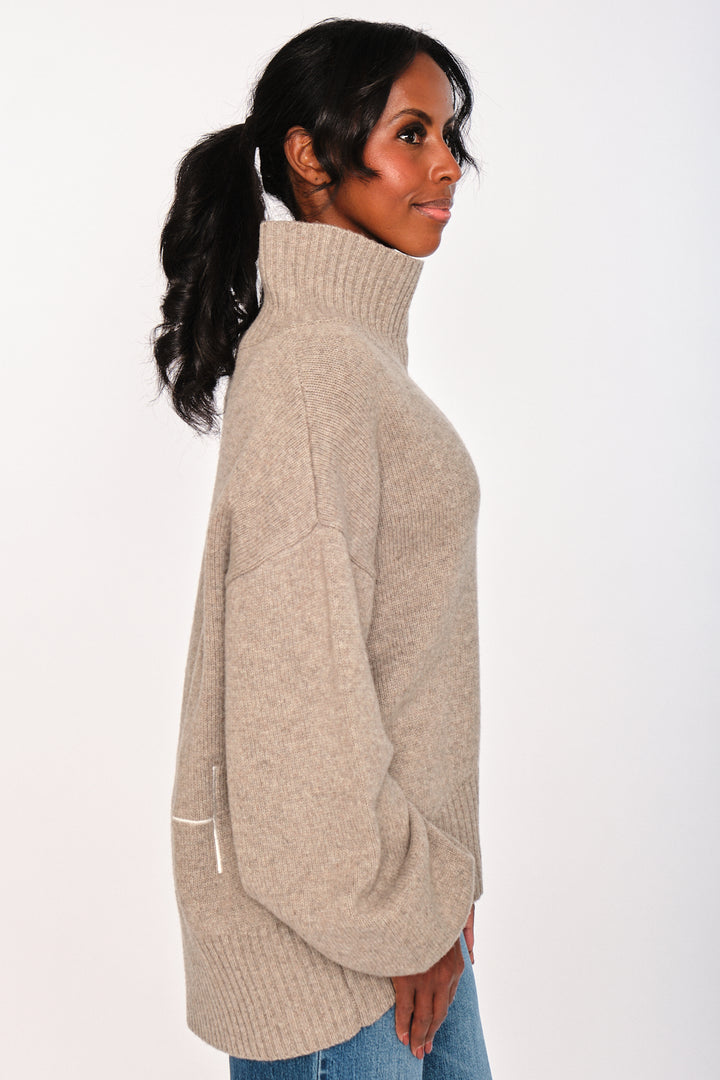 Hést GIANNA Sweater Light Brown Melange