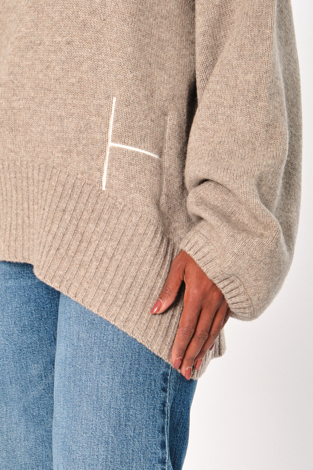 Hést GIANNA Sweater Light Brown Melange