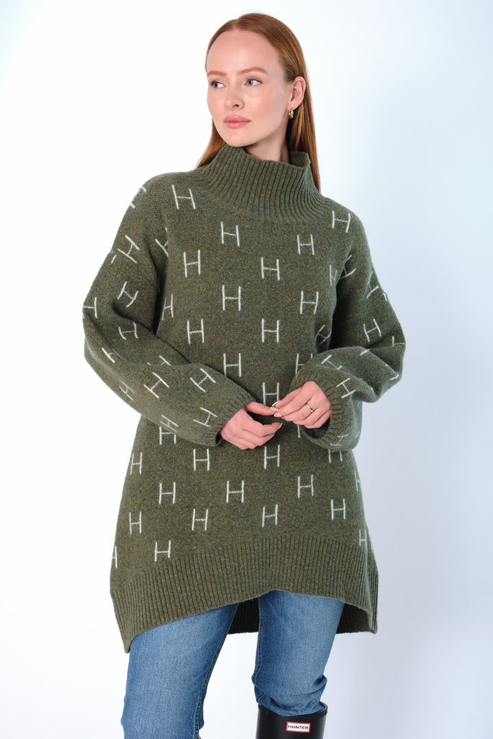 Hést FAM Long Sweater Winter Moss