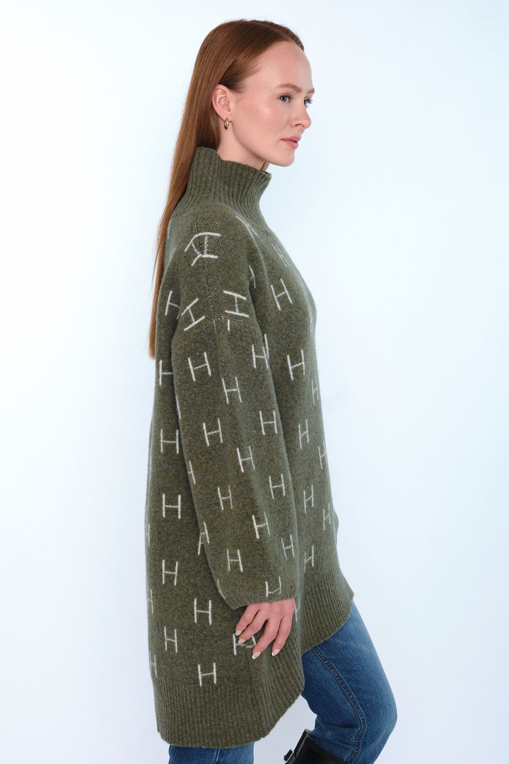 Hést FAM Long Sweater Winter Moss