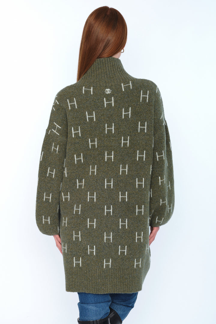 Hést FAM Long Sweater Winter Moss